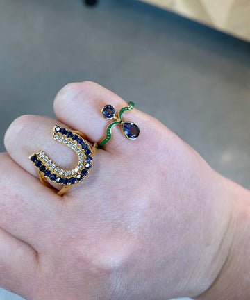 Art Nouveau Iolite Ring