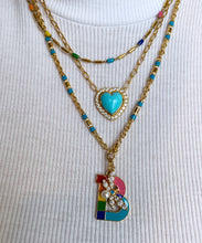 Barrel Link Station Chain with Swivel Clasp