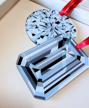 Emerald Cut Acrylic Ornament