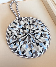 Round Brilliant Cut Diamond Needlepoint Ornament