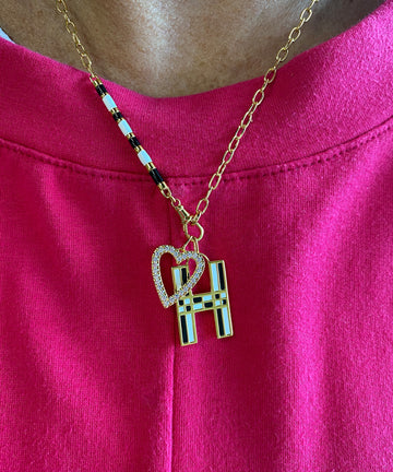 Stoned Heart Charm