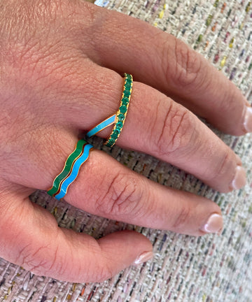 Ric Rac Enamel Band