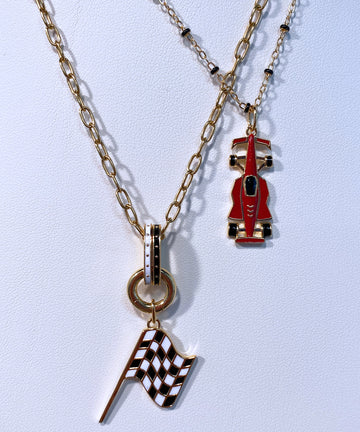 Double Enamel Charm Holder