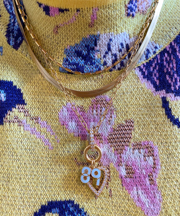 Stoned Heart Charm