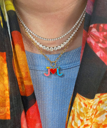 Double Initial Necklace