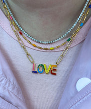 LOVE Enamel Necklace