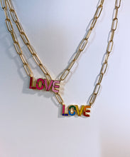 LOVE Enamel Necklace