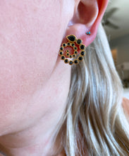 Black Zirconia Snake Earrings