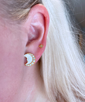 Man in the Moon Earrings