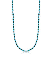 Turquoise & Malachite Alternating Beaded Necklace