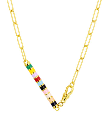 ERAS Enamel Barrel Chain with Swivel Clasp