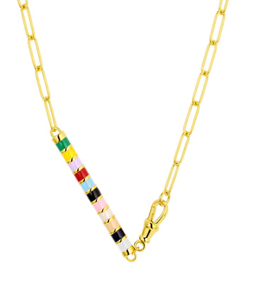 ERAS Enamel Barrel Chain with Swivel Clasp