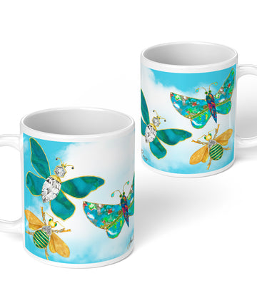 Butterflies & Bee Coffee Mug