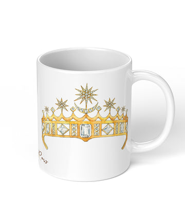 Crescent Moon & Stars Tiara Coffee Mug