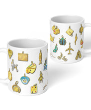 Yellow Gold Charms Coffee Mug