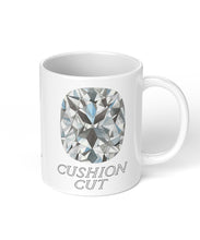 Cushion Cut Diamond Coffee Mug