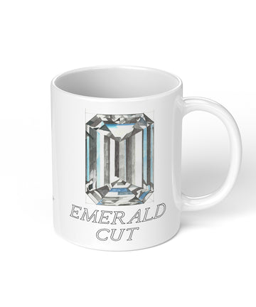 Emerald Cut Diamond Coffee Mug