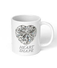 Heart Shape Diamond Coffee Mug