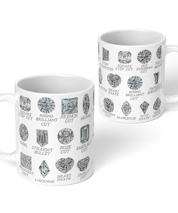 Diamond Shapes with Names Coffee Mug
