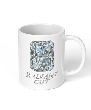 Radiant Cut Diamond Coffee Mug