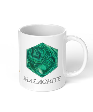 Hexagonal Malachite Coffee Mug