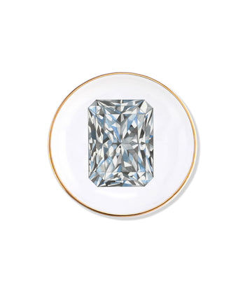 Radiant Cut Diamond Ring Dish
