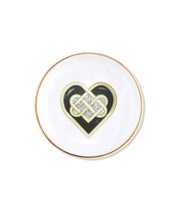 Celtic Heart Knot Porcelain Ring Dish