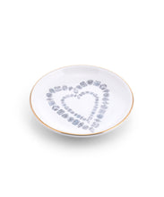 Diamond Hearts Porcelain Ring Dish