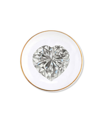 Heart Shape Diamond Ring Dish
