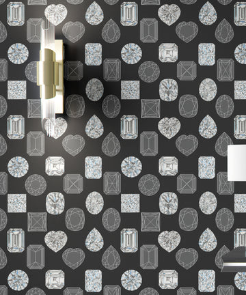 Diamond Shapes & Line Drawing Wallpaper