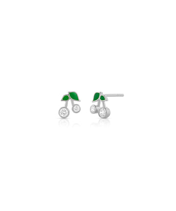 Baby Zirconia Cherry Studs