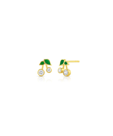 Baby Zirconia Cherry Studs