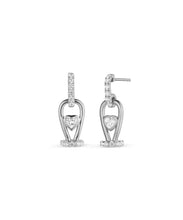 Heart Shape Buckle Drop Earrings