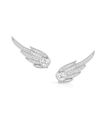 Winged Heart Earrings