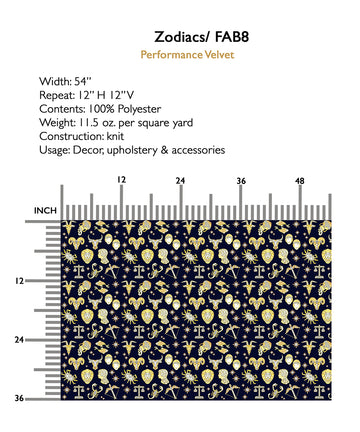 Zodiacs Fabric