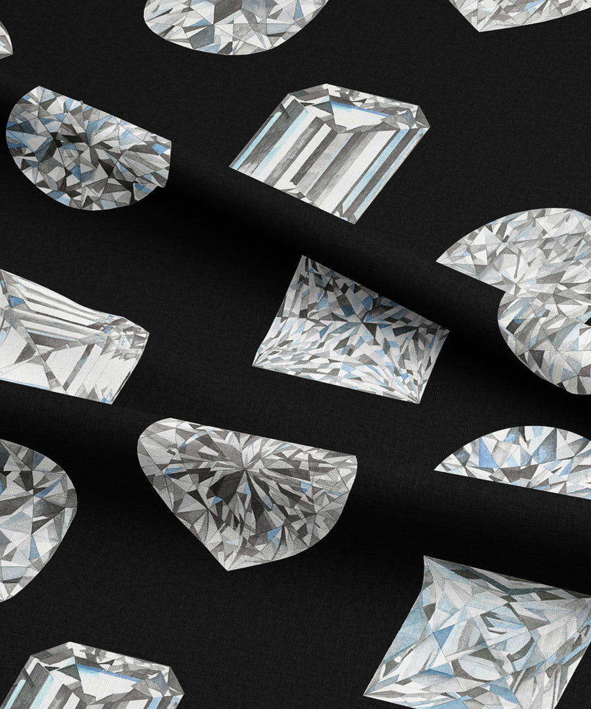 Juler Incom Diamonds on Black Fabric – Juler's Row