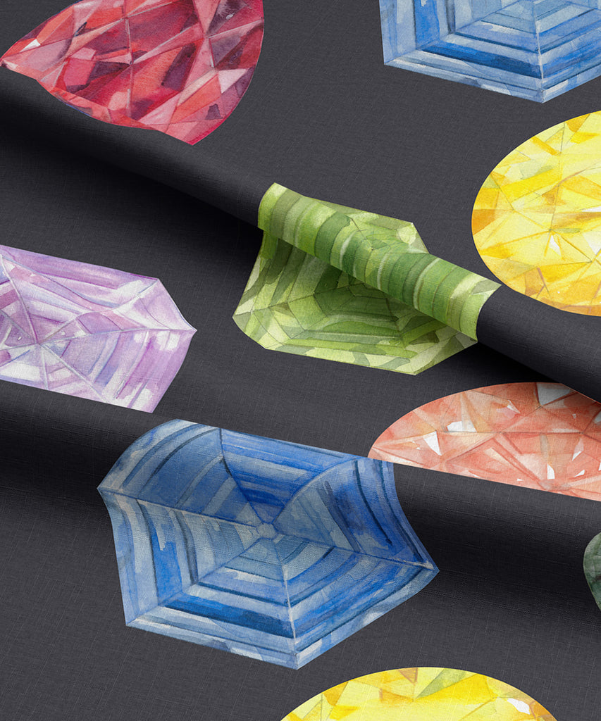 Fancy Colored Diamonds Fabric – Juler's Row