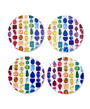 Rainbow Gemstone Coaster Set