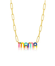 MAMA Enamel Necklace