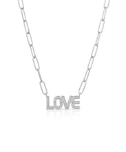 LOVE Textured Necklace