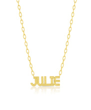Textured Nameplate Necklace