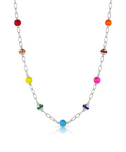 Beaded Enamel Necklace