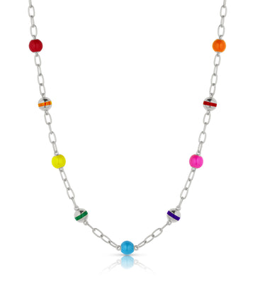 Beaded Enamel Necklace