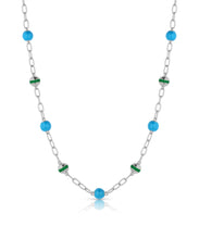 Beaded Enamel Necklace