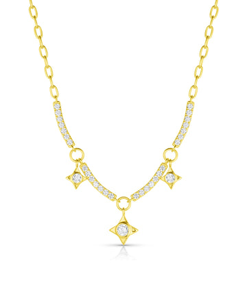 Star Drop Riviera Necklace