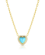 Turquoise Heart Necklace