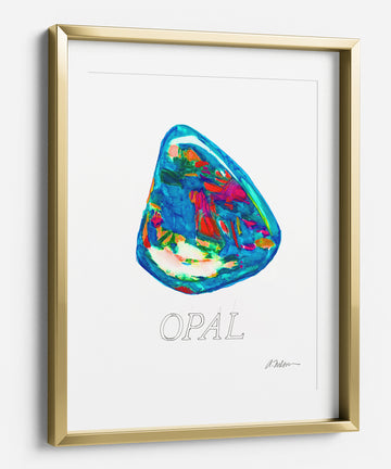 Opal Watercolor Rendering printed on Paper