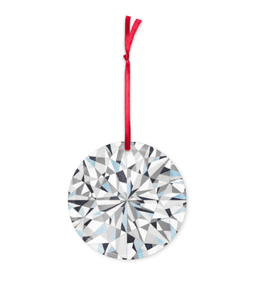 Round Brilliant Cut Acrylic Ornament