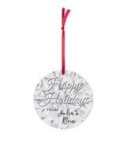 Round Brilliant Cut Acrylic Ornament