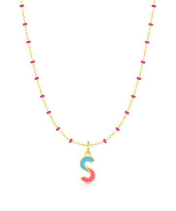 Small Enamel Initials Charms, O-Z